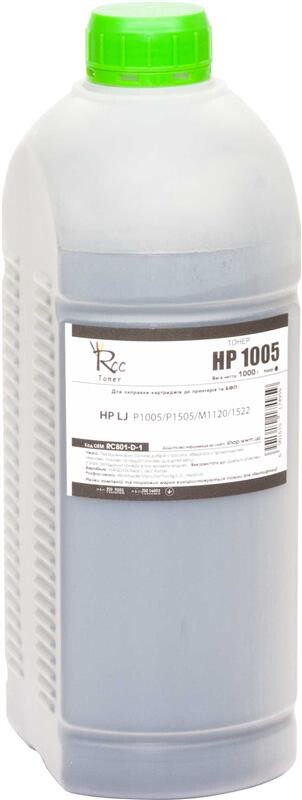 Тонер RC (RC801-D-1) HP LJ P1005/P1505/M1120/1522 Black 1000г