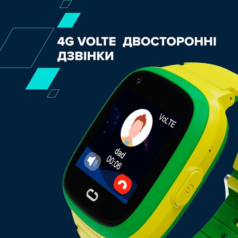 Дитячий смарт-годинник Canyon Sunny KW-48 4G LTE Green (CNE-KW48YG)