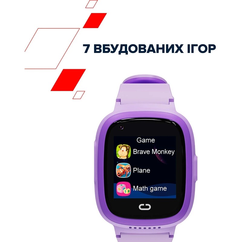 Дитячий смарт-годинник Canyon Sunny KW-48 4G LTE Violet (CNE-KW48VL)