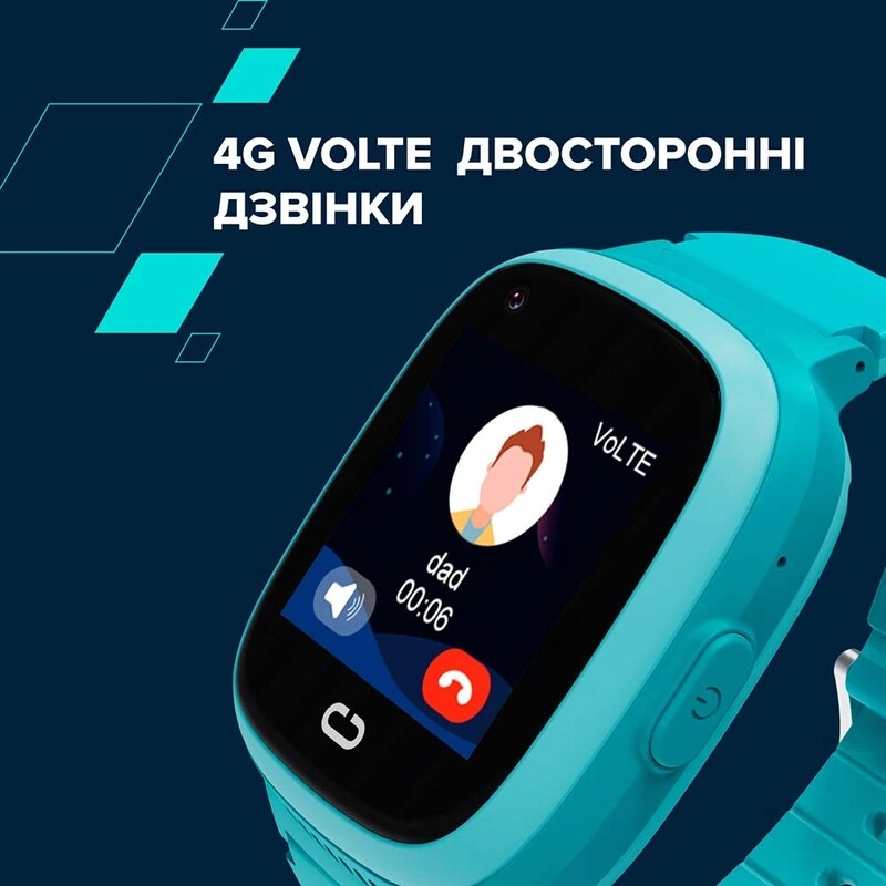 Дитячий смарт-годинник Canyon Sunny KW-48 4G LTE Blue (CNE-KW48BL)