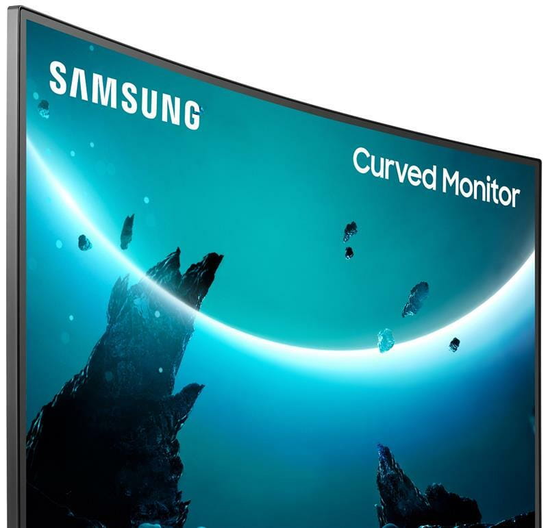 Монiтор Samsung 27" Curved C27R500 (LC27R500FHIXCI) VA Dark Gray