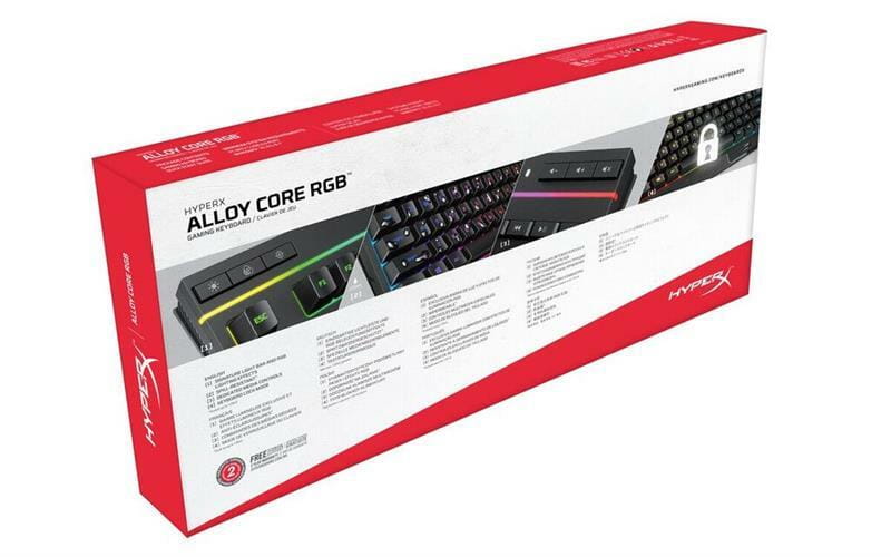 Клавіатура HyperX Alloy Core RGB Black (HX-KB5ME2-RU) USB