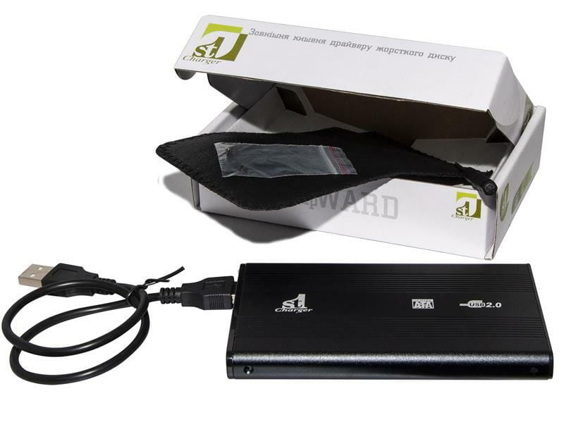 Внешний карман 1StCharger SATA HDD/SSD 2.5", USB 2.0, Black (HDE1STU2520B)