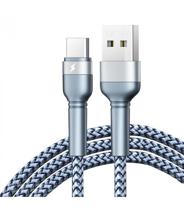 Кабель Remax Jany Series USB to Type-C Silver (RC-124A)