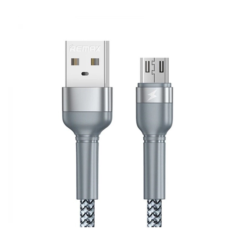 Кабель Remax Jany Series USB - micro USB, 1m Silver (RC-124m)