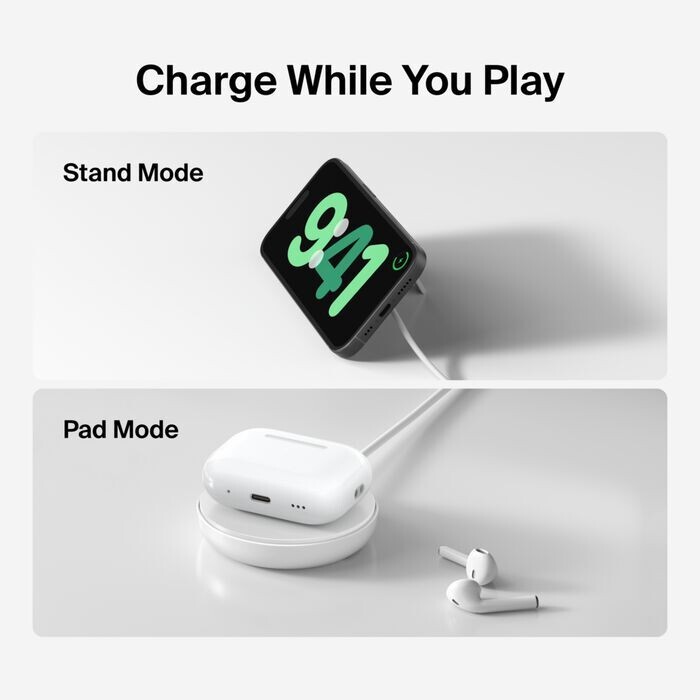 Беспроводное зарядное устройство Belkin UltraCharge Magnetic Kickstand 15W White (WIA011HQWH)