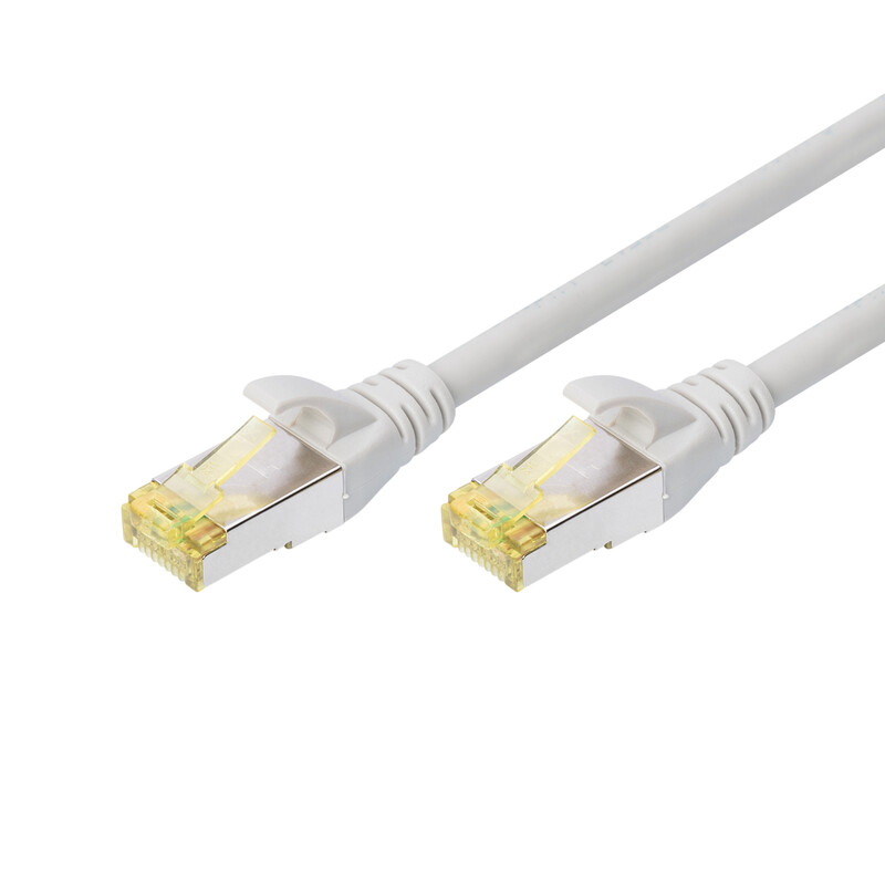 Патч-корд Digitus Cat.6a S/FTP, 15м, AWG 26/7, Cu, LSZH, сірий (DK-1644-A-150)