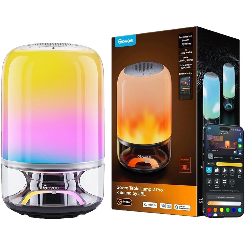Світильник розумний Govee Table Lamp 2 Pro x Sound by JBL White (H60200F1)