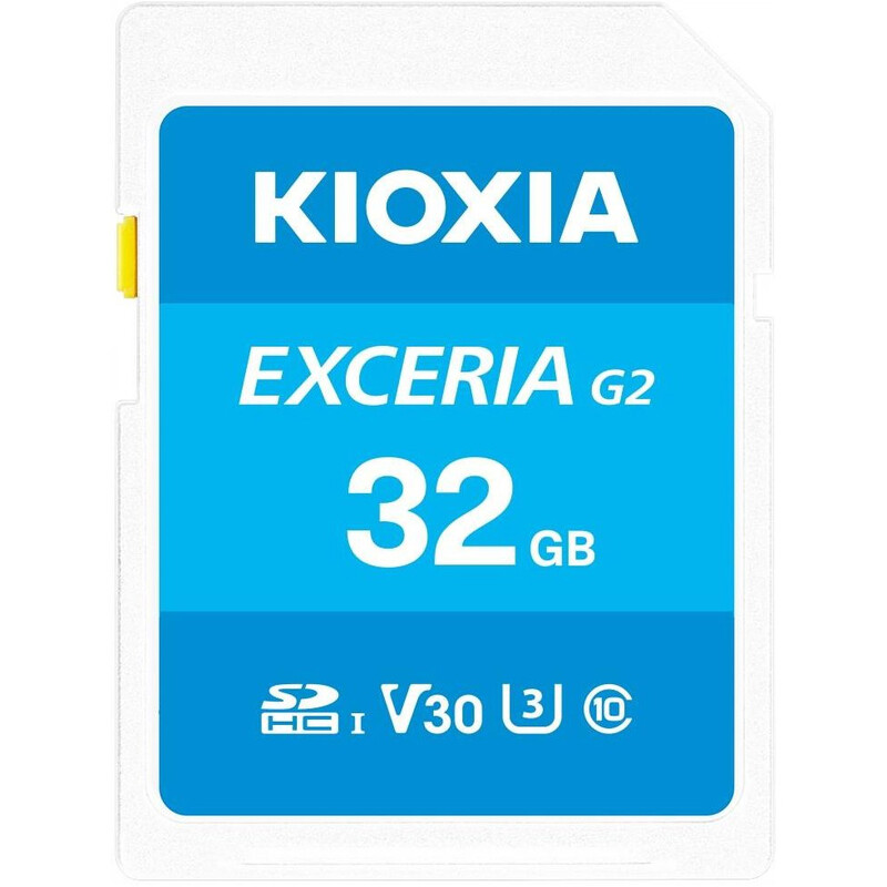 Карта памяти SDHC 32GB UHS-I/U3 Class 10 Kioxia Exceria G2 R100/W50MB/s (LNEX2L032GG4)