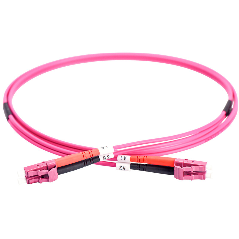 Оптичний патч-корд Digitus LC/UPC-LC/UPC, 50/125, MM, OM4, duplex, 3м (DK-2533-03-4)