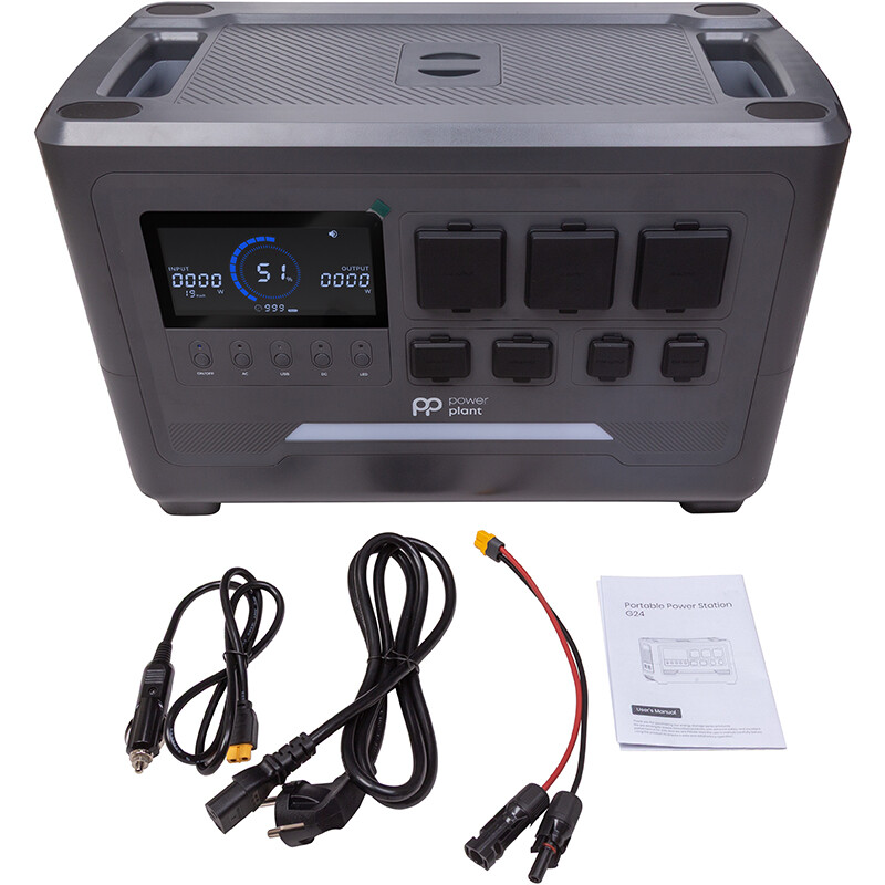 Зарядная станция PowerPlant G24 Pro 2048Wh, 2400W (PB931545)