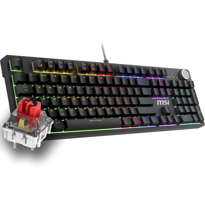 Клавіатура MSI GK320 Red UA Switches Black