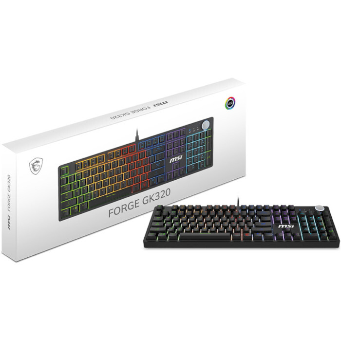 Клавіатура MSI GK320 Red UA Switches Black