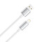 Фото - Кабель ColorWay USB - Lightning (M/M), zinc alloy braided, 3А, 2 м, White (CW-CBUL099-WT) | click.ua