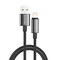 Фото - Кабель ColorWay USB - Lightning (M/M), zinc alloy braided, 3А, 2 м, Black (CW-CBUL099-BK) | click.ua