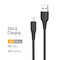 Фото - Кабель ColorWay USB - Lightning (M/M), textured PVC, 3А, 1 м, Black (CW-CBUL094-BK) | click.ua