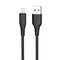Фото - Кабель ColorWay USB - Lightning (M/M), textured PVC, 3А, 1 м, Black (CW-CBUL094-BK) | click.ua