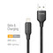 Фото - Кабель ColorWay USB - Lightning (M/M), TPE embossed, 3А, 2 м, Black (CW-CBUL102-BK) | click.ua