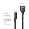 Фото - Кабель ColorWay USB - Lightning (M/M), TPE embossed, 3А, 1 м, Black (CW-CBUL101-BK) | click.ua