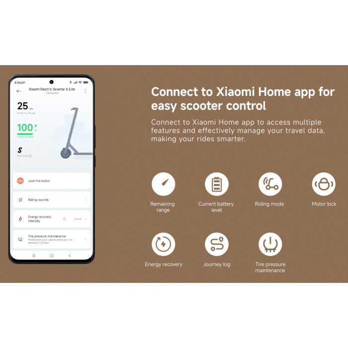 Електросамокат Xiaomi Electric Scooter 6 Lite Black BHR08R6GL