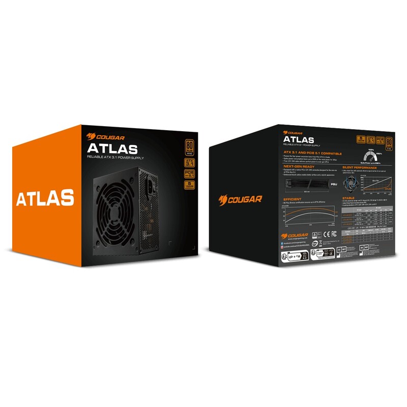 Блок живлення Cougar Atlas ATX 3.1 650 650W