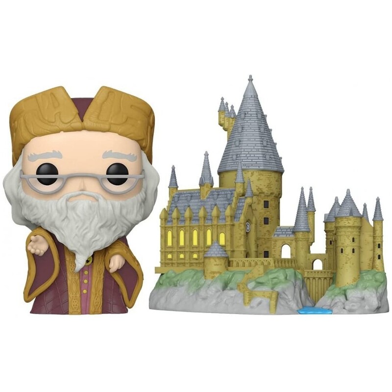 Колекційна фігурка Funko POP Town: Harry Potter - Dumbledore w/Hogwarts (889698573696)
