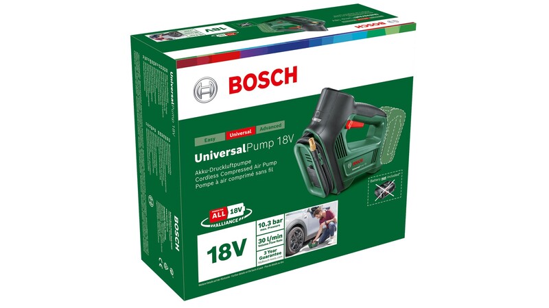 Автомобильный компрессор Bosch UniversalPump 18В (0.603.947.100) без АКБ и ЗУ