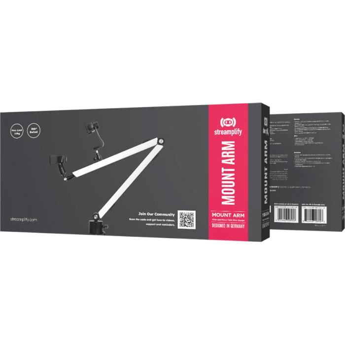 Стійка-пантограф Streamplify Mount ARM-MIC White (SPOM-MA1MCL1.21)