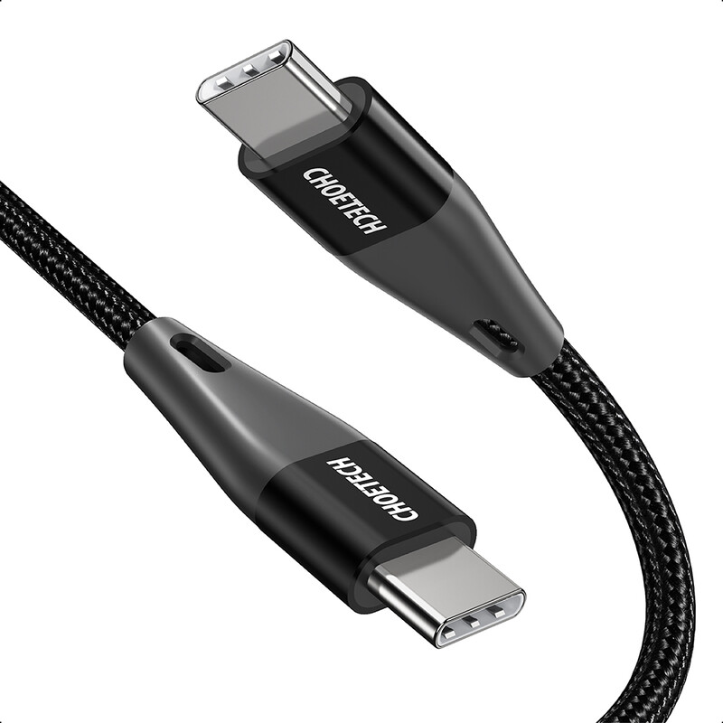 Кабель Choetech USB Type-C - USB Type-C (M/M) 100W, 1 м Black (XCC-1008)