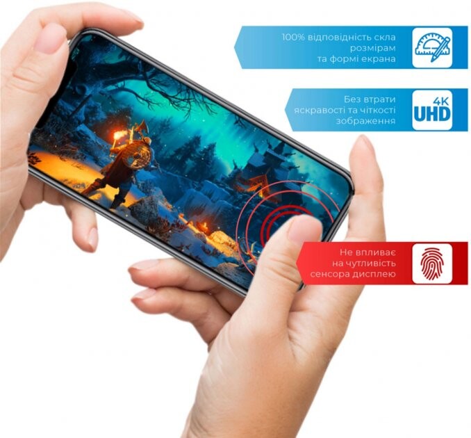 Защитное стекло ACCLAB Full Glue для Samsung Galaxy A12 SM-A125 Black (1283126509599)