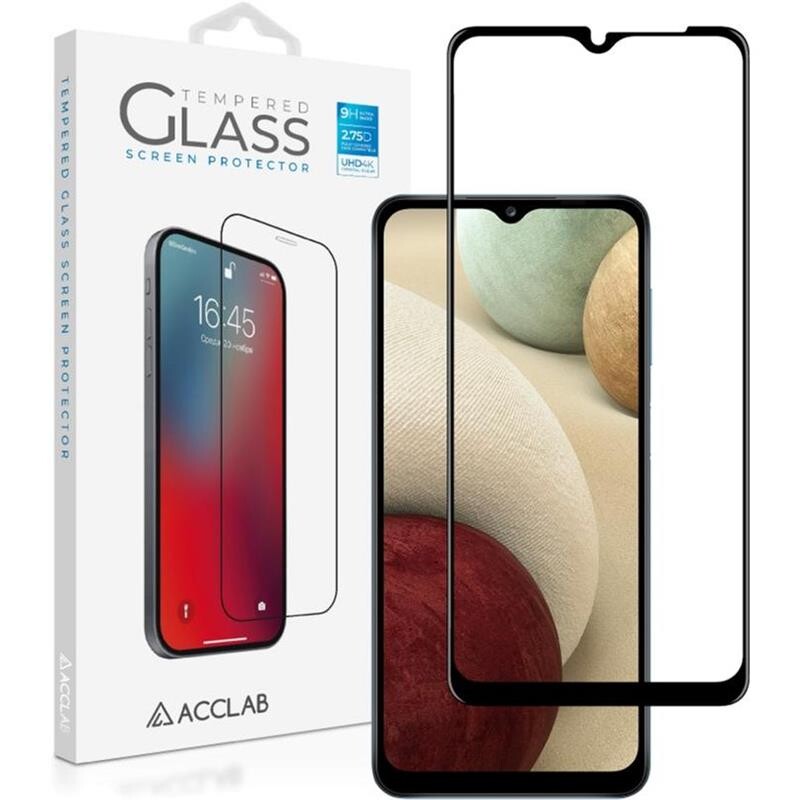 Защитное стекло ACCLAB Full Glue для Samsung Galaxy A12 SM-A125 Black (1283126509599)