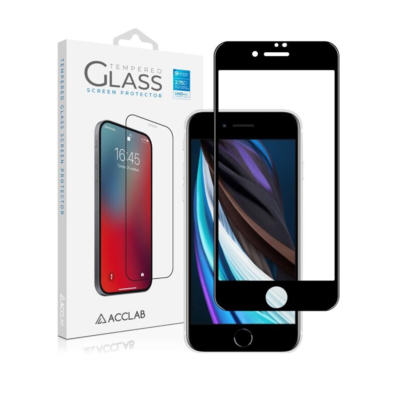 Захисне скло ACCLAB Full Glue для Apple iPhone SE 2020/8/7 Black (1283126508172)