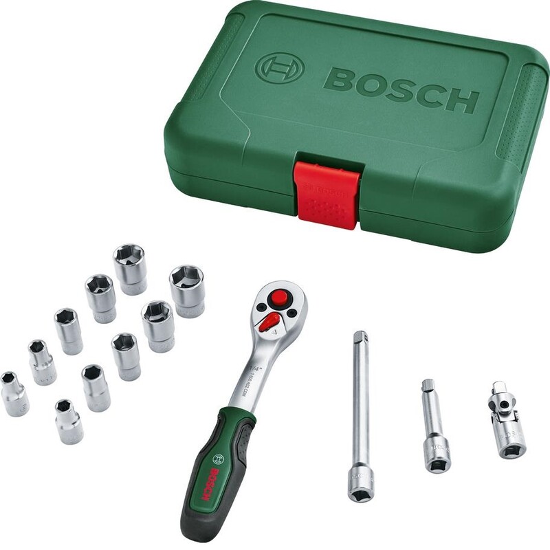 Набор торцевых головок Bosch 1/4", кейс, 14 шт. (1.600.A02.BY0)