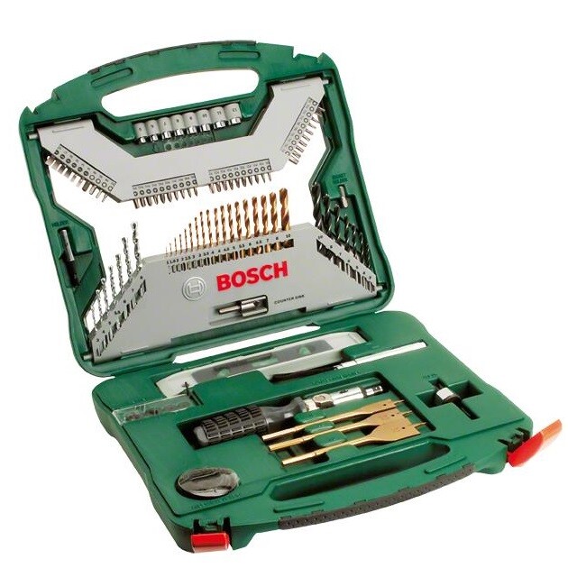 Набор инструментов Bosch Professional X-Line 100 Titanium, 100 шт. (2.607.019.330)