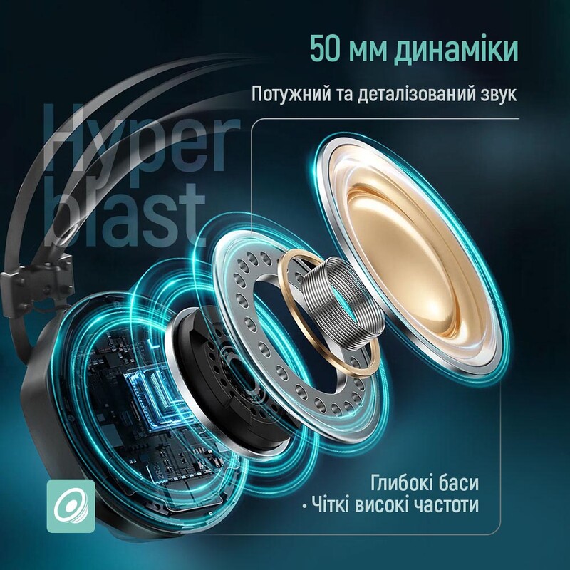 Гарнітура СolorWay Hyperblast RGB Black (CW-HPG05BK)