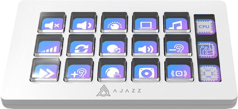 Контроллер для стриминга Ajazz AKP153E USB White (AKP153E-W)