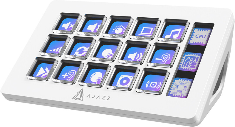 Контроллер для стриминга Ajazz AKP153E USB White (AKP153E-W)