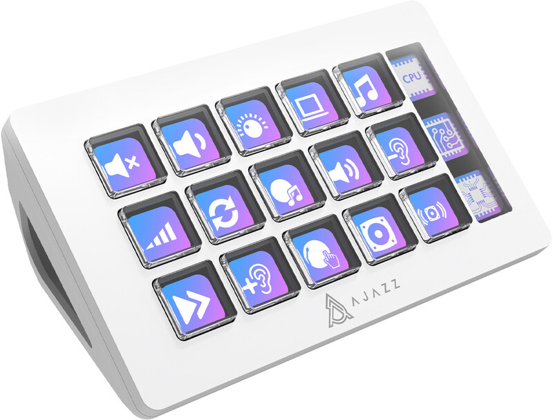 Контроллер для стриминга Ajazz AKP153E USB White (AKP153E-W)