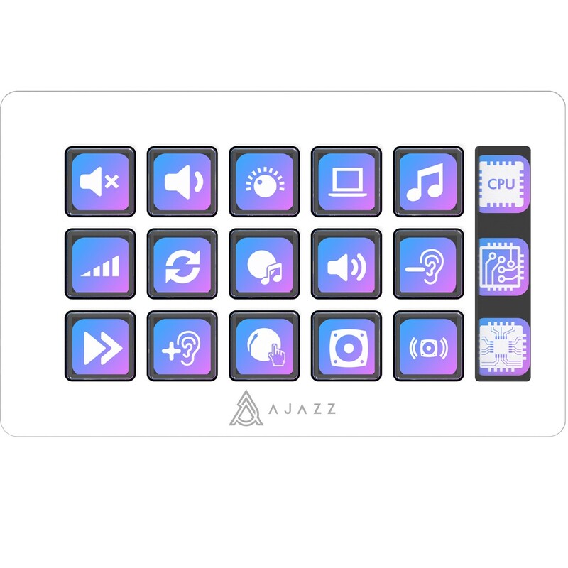 Контроллер для стриминга Ajazz AKP153E USB White (AKP153E-W)