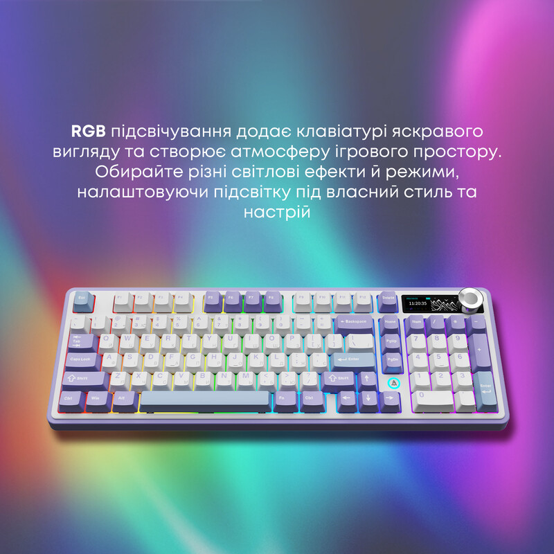 Клавиатура беспроводная Ajazz AK980 V2 Maillard Switch White (AK980-V2-M-PWB)