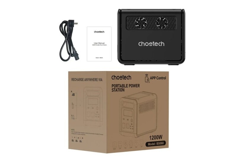 Зарядная станция Choetech BS068 1024Wh, 1200W (BS068-EU-BKGY)