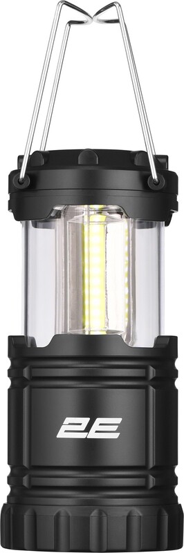 Фонарь кемпинговый на батарейках 2E 3 Вт складной Black (2E-PLBL3AAF)