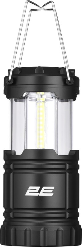 Фонарь кемпинговый на батарейках 2E 3 Вт складной Black (2E-PLBL3AAF)