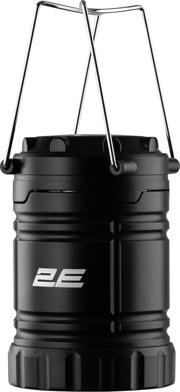 Фонарь кемпинговый на батарейках 2E 3 Вт складной Black (2E-PLBL3AAF)