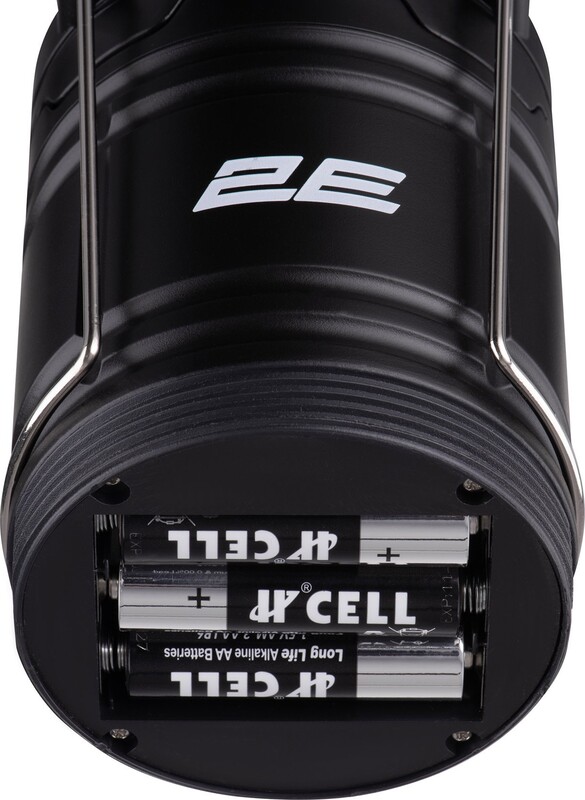 Фонарь кемпинговый на батарейках 2E 3 Вт складной Black (2E-PLBL3AAF)
