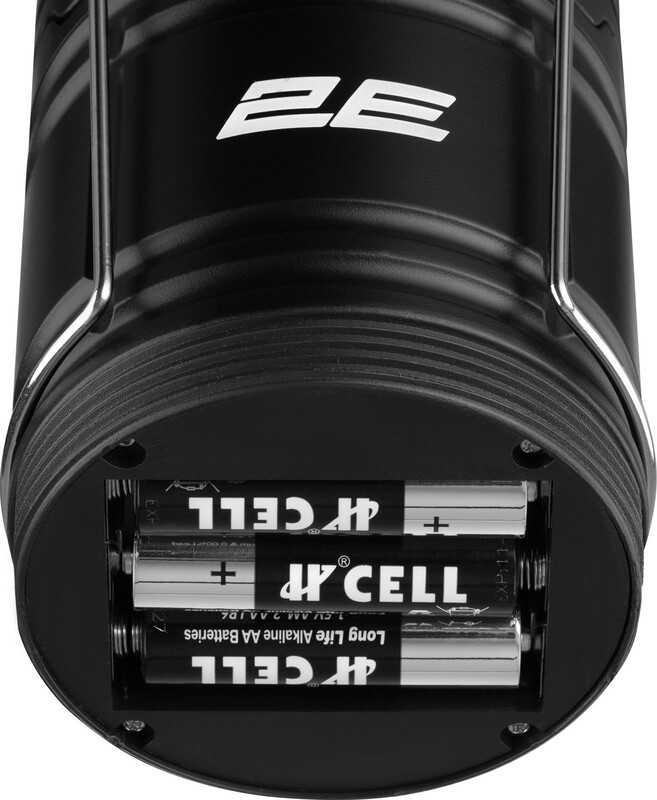 Фонарь кемпинговый на батарейках 2E 3 Вт складной Black (2E-PLBL3AAF)