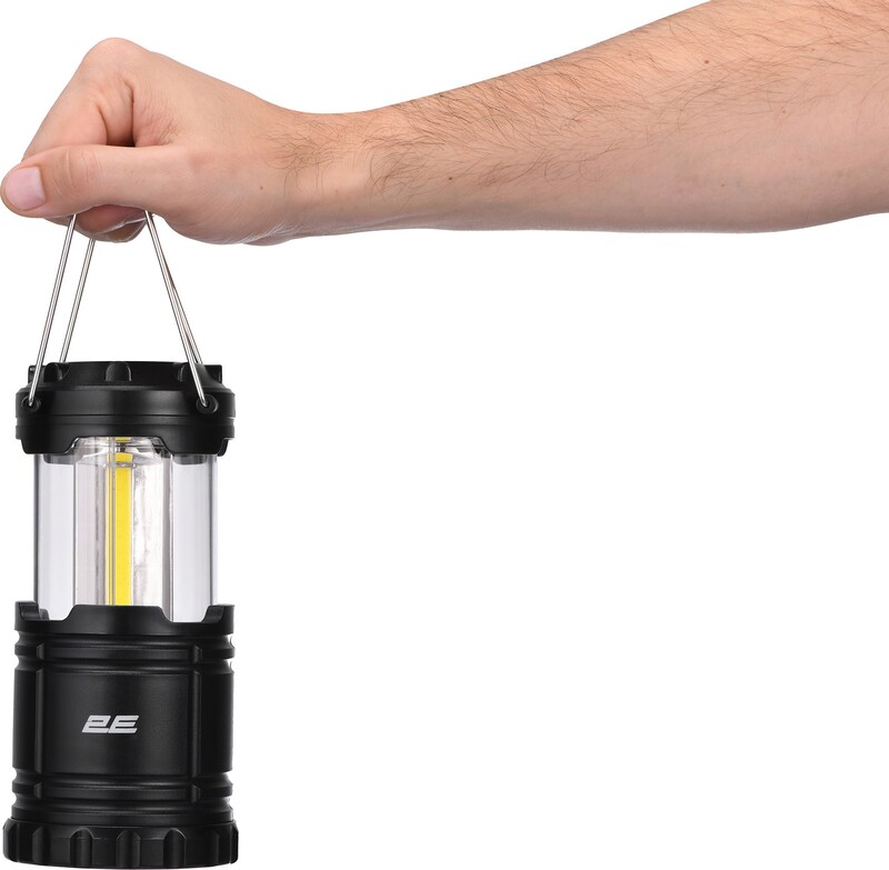 Фонарь кемпинговый на батарейках 2E 3 Вт складной Black (2E-PLBL3AAF)