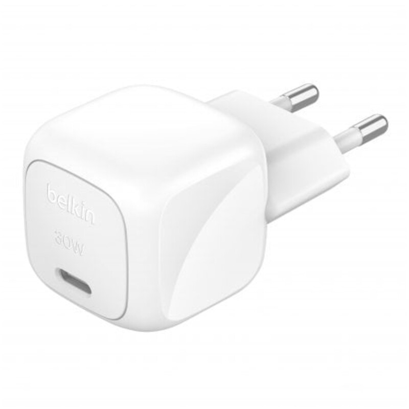 Сетевое зарядное устройство Belkin BoostCharge Compact USB-C Wall Charger 30W White (WCA008KQWH)