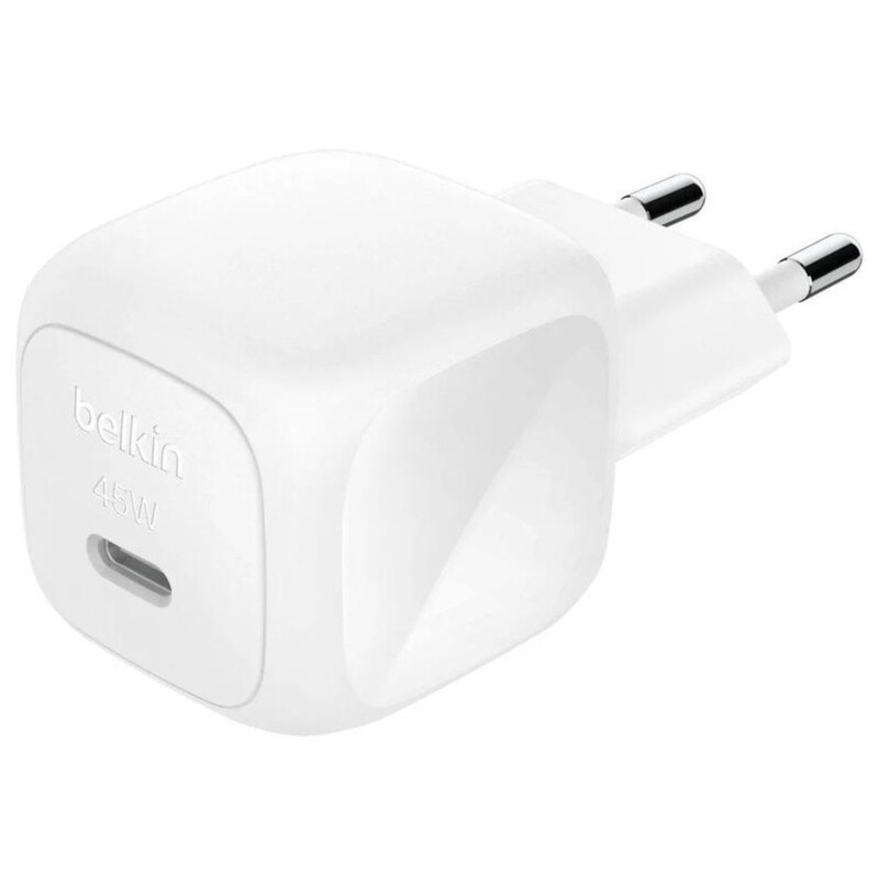 Сетевое зарядное устройство Belkin BoostCharge Compact USB-C Wall Charger 45W White (WCA013KQWH)