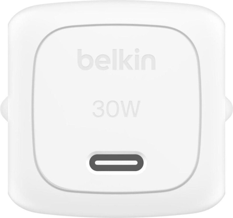 Сетевое зарядное устройство Belkin BoostCharge Compact USB-C Wall Charger 30W + USB-C 1м White (WCA008KQ1MWH-B6)
